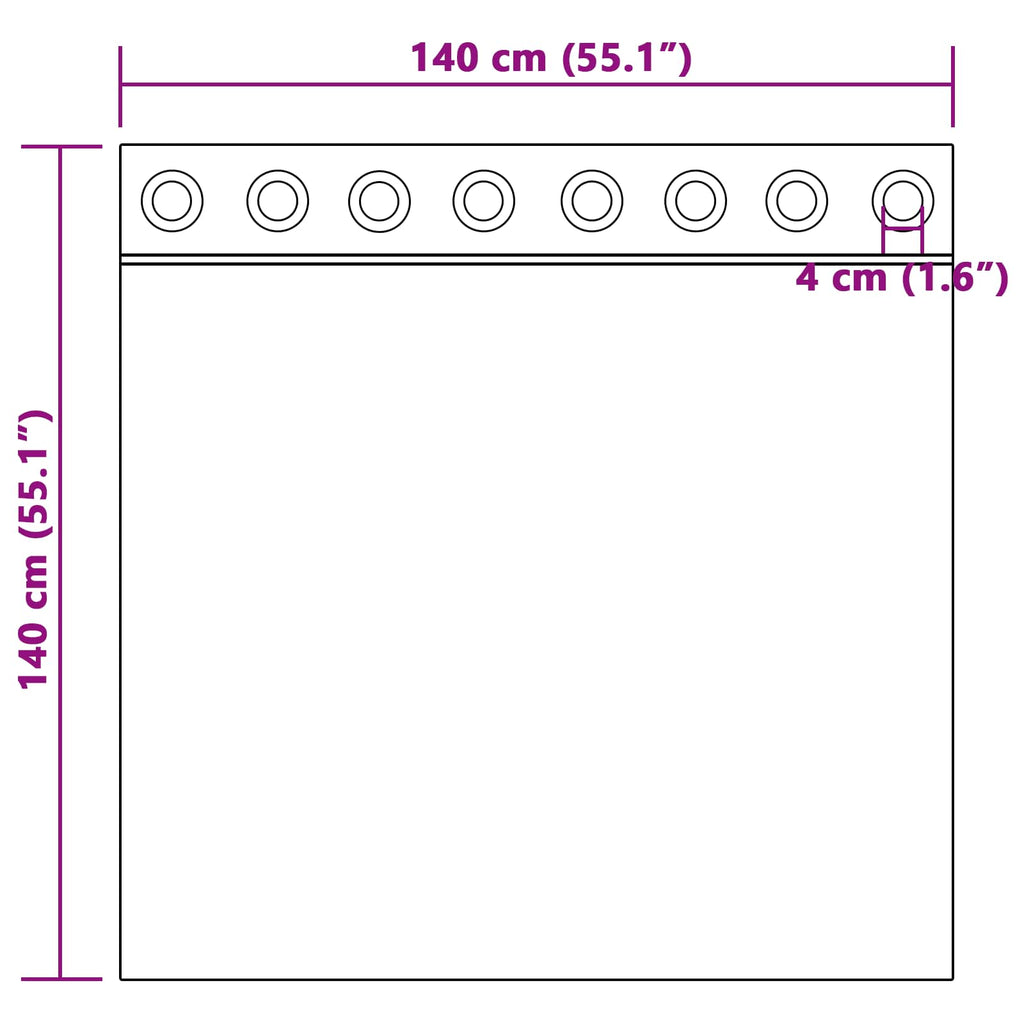 Cortinas opacas 2 pcs Amarillo Mostaza 140 x 140 cm Terciopelo
