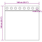 Cortinas opacas 2 pcs Amarillo Mostaza 140 x 140 cm Terciopelo