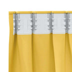 Cortinas Opacas con Anillas 2 pcs Amarillo Mostaza 140 x 140 cm
