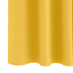 Cortinas Opacas con Anillas 2 pcs Amarillo Mostaza 140 x 140 cm