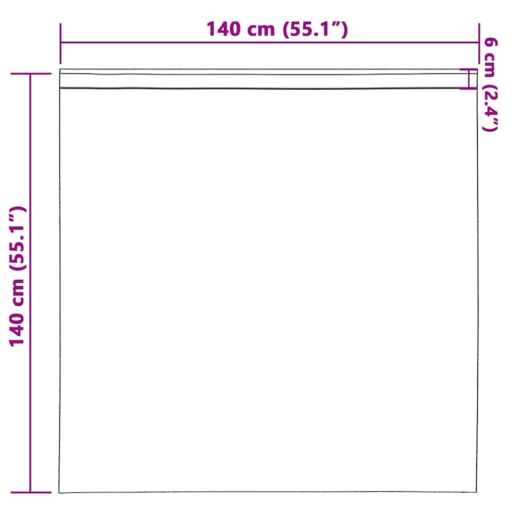 Cortinas Opacas con Anillas 2 pcs Amarillo Mostaza 140 x 140 cm