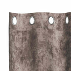 Cortinas de Terciopelo 2 pcs Capuchino 140 x 140 cm Terciopelo