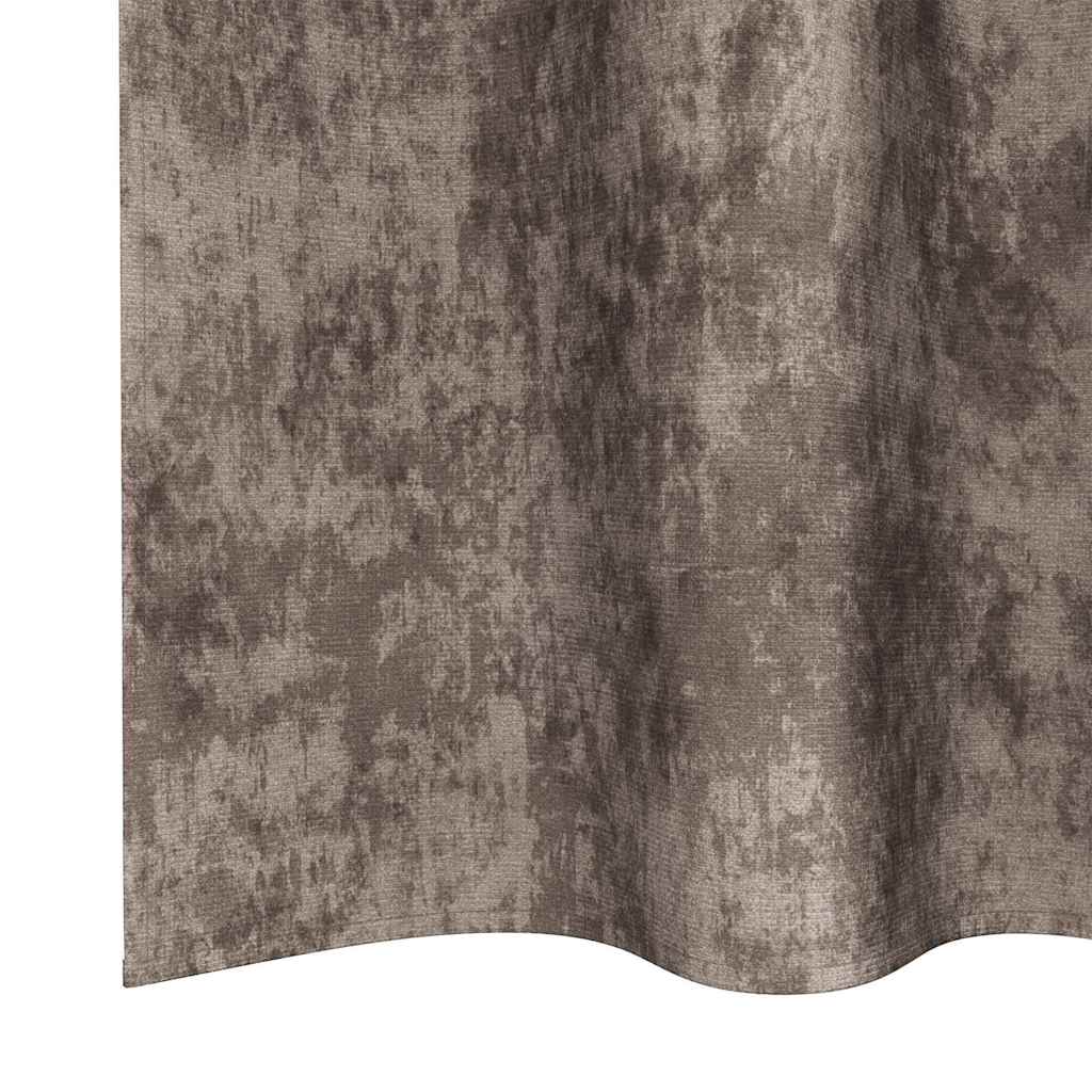Cortinas de Terciopelo 2 pcs Capuchino 140 x 140 cm Terciopelo