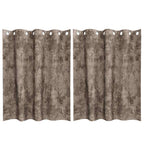 Cortinas de Terciopelo 2 pcs Capuchino 140 x 140 cm Terciopelo