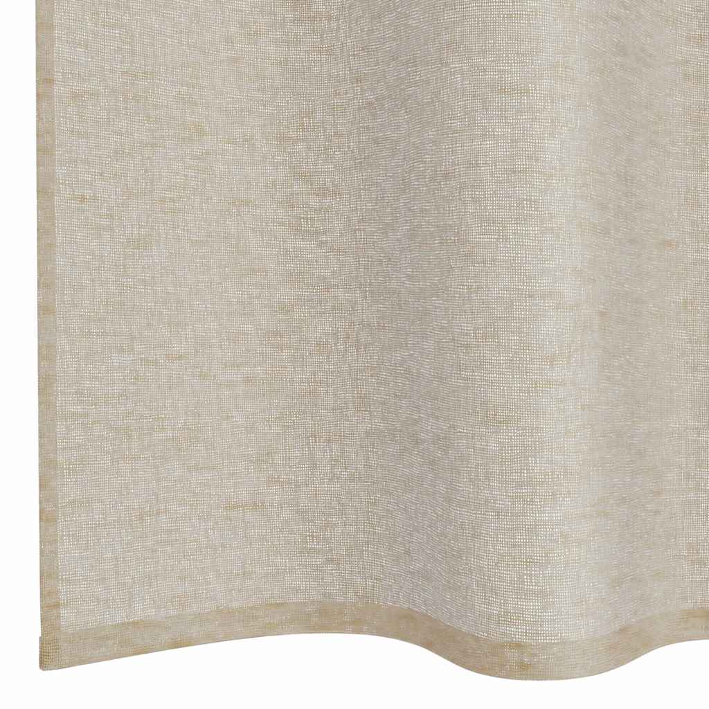 Cortina de Voilé 2 pcs Arena 140 x 140 cm Poliéster