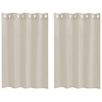 Cortina de Voilé 2 pcs Arena 140 x 140 cm Poliéster