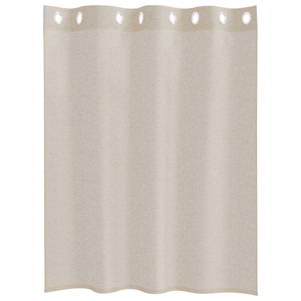 Cortina de Voilé 2 pcs Arena 140 x 140 cm Poliéster