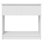 Mesa consola con cajones blanca 85,5x38,5x74,5 cm