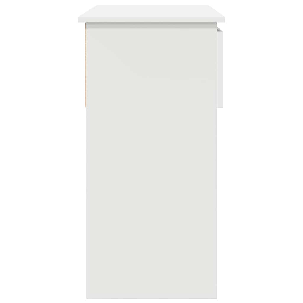 Mesa consola con cajones blanca 85,5x38,5x74,5 cm