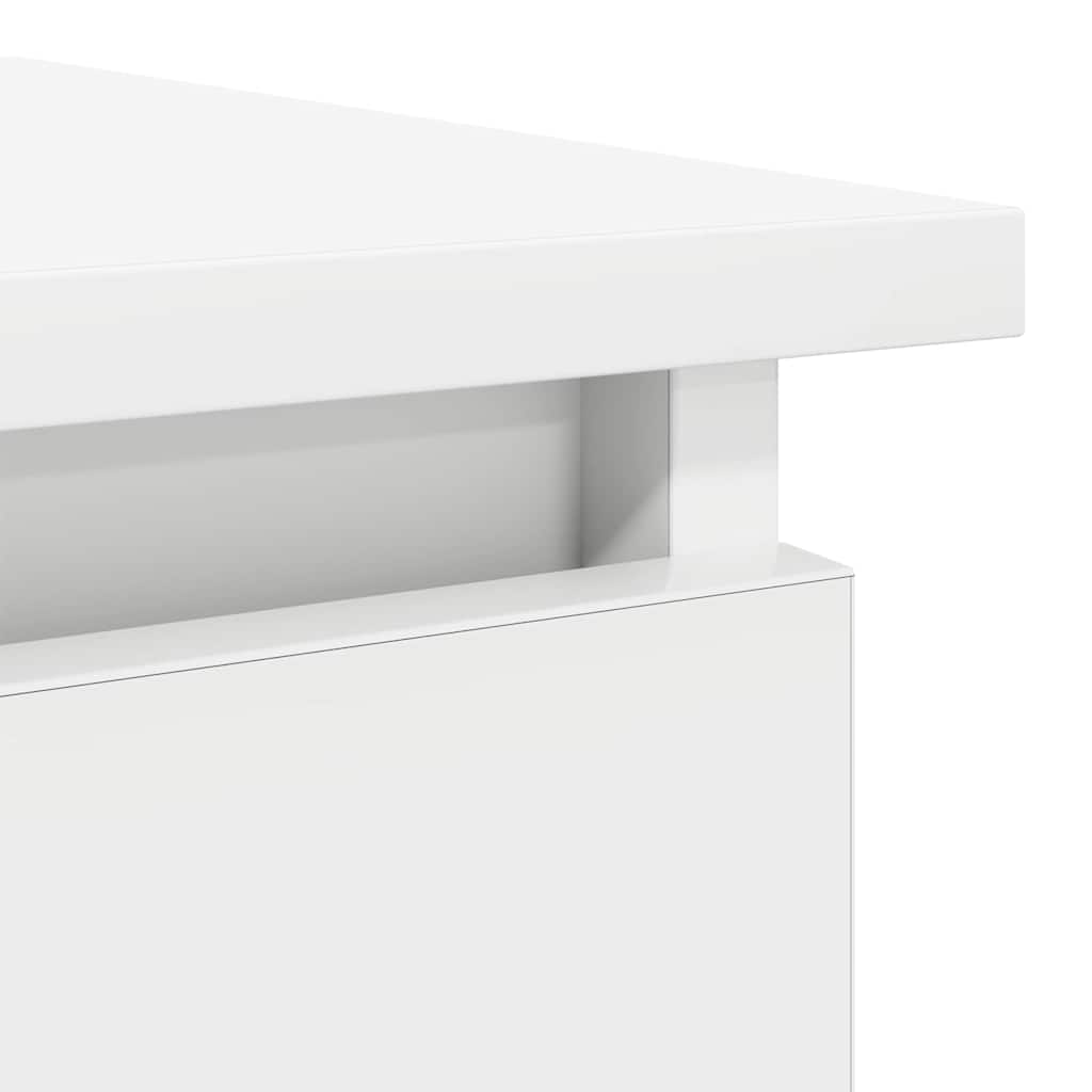 Mesa consola con cajones blanca 85,5x38,5x74,5 cm