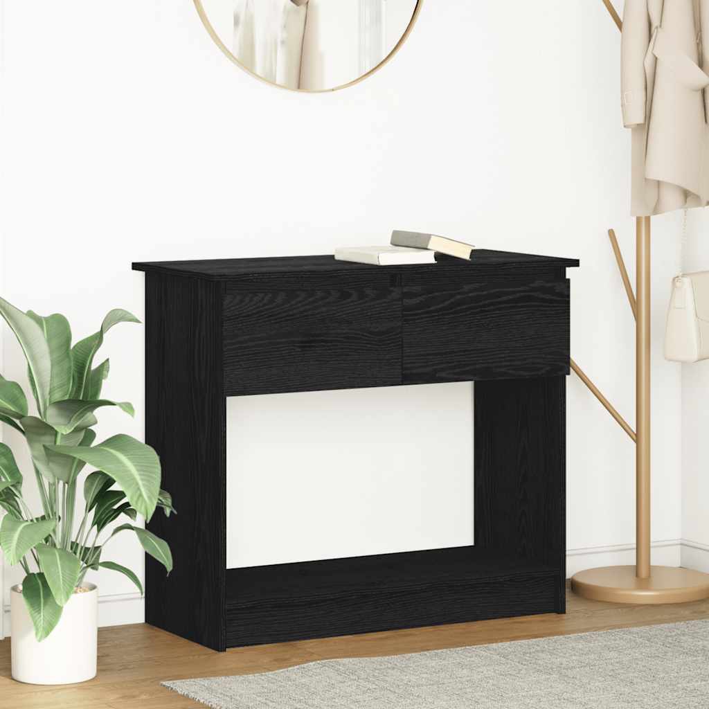 White Console Table with Drawers 85.5x38.5x74.5 cm