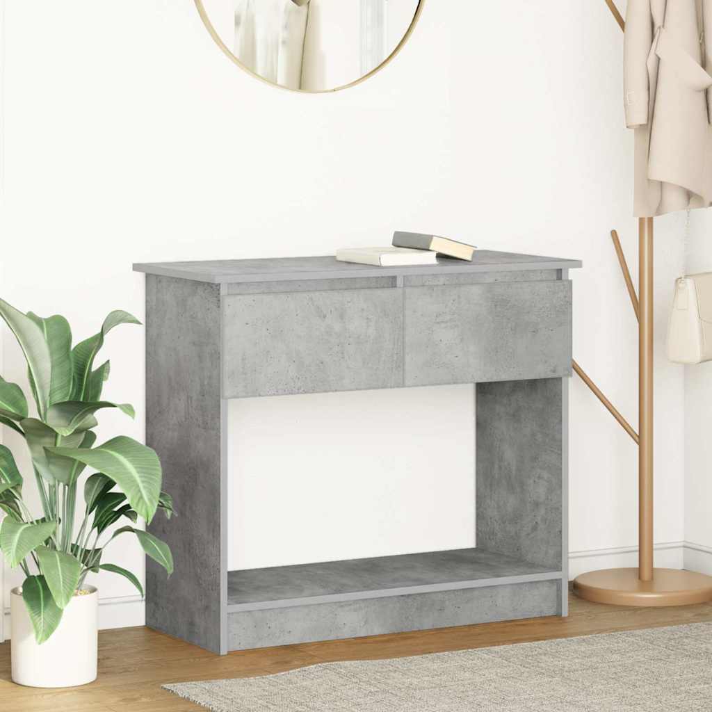 White Console Table with Drawers 85.5x38.5x74.5 cm