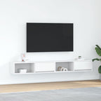 Muebles de TV 2 uds 100x31x25,5 cm Madera ingeniería envejecida