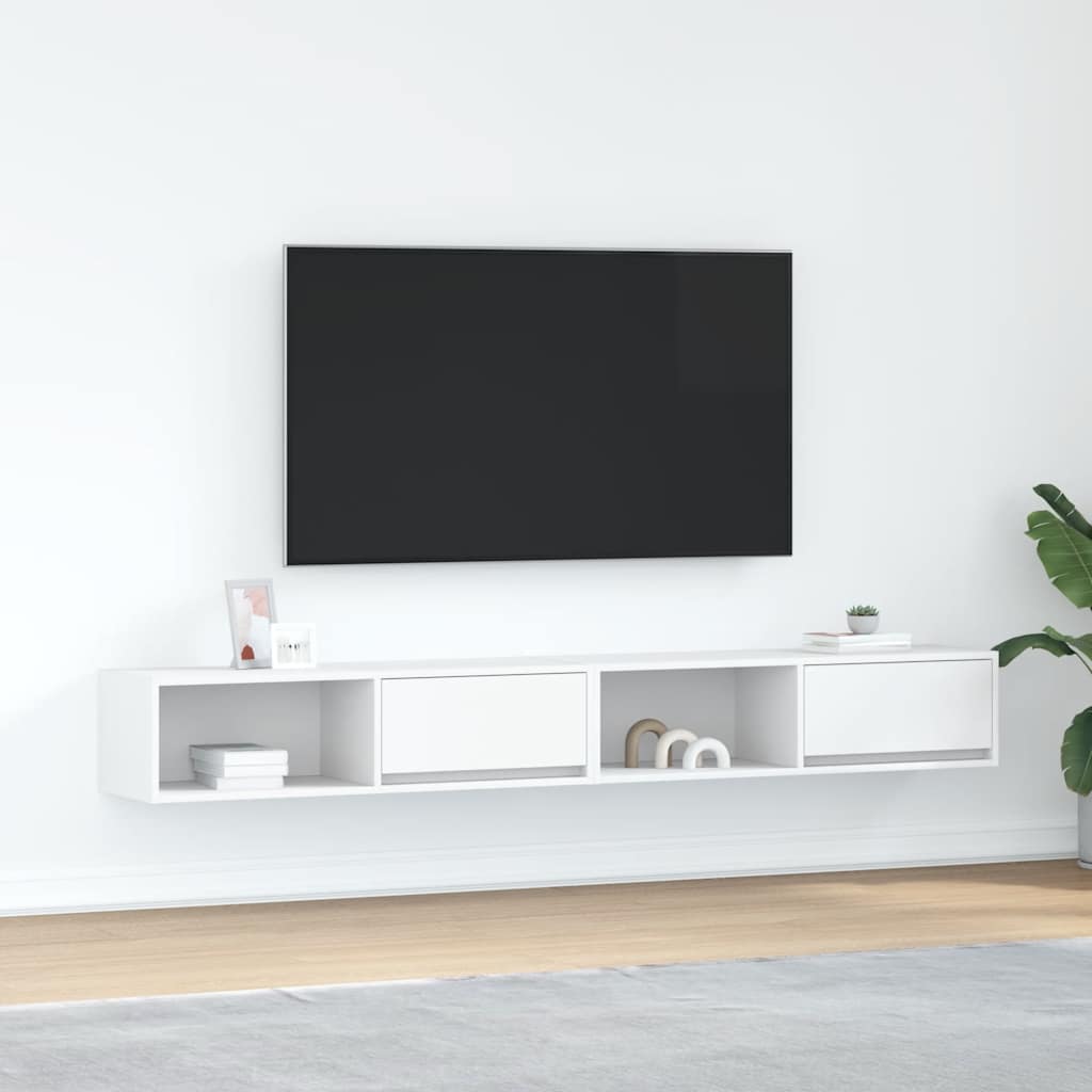 Muebles de TV 2 uds 100x31x25,5 cm Madera ingeniería envejecida