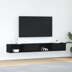 Muebles de TV 2 uds 100x31x25,5 cm Madera ingeniería envejecida