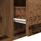 Muebles de TV 2 uds 100x31x25,5 cm Madera ingeniería envejecida
