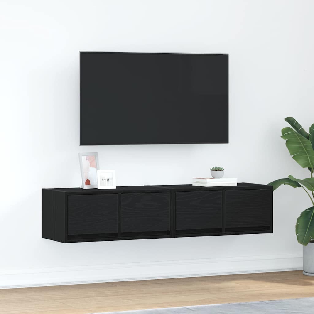 Muebles de TV 2 uds 100x31x25,5 cm Madera ingeniería envejecida
