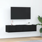 Muebles de TV 2 uds 100x31x25,5 cm Madera ingeniería envejecida
