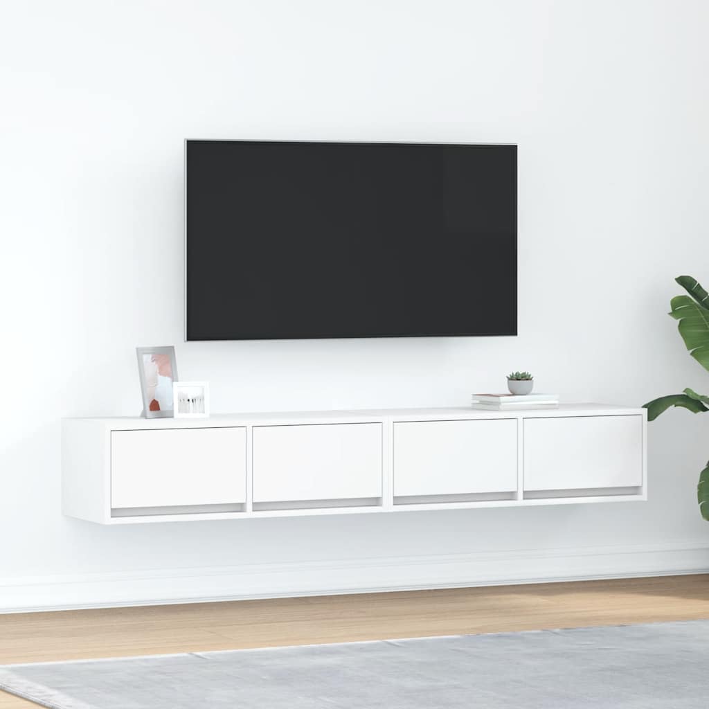 Muebles de TV 2 uds 100x31x25,5 cm Madera ingeniería envejecida