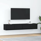 Muebles de TV 2 uds 100x31x25,5 cm Madera ingeniería envejecida