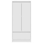 Armario con cajón blanco 55,5x34x119,5 cm Madera de ingeniería