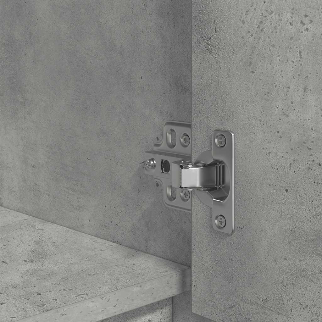 Aparador alto gris hormigón 29,5x34x119,5 cm madera ingeniería