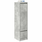 Aparador alto gris hormigón 29,5x34x119,5 cm madera ingeniería