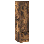 Aparador alto roble ahumado 29,5x34x119,5 cm Madera ingeniería