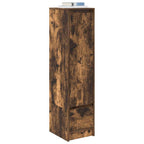 Aparador alto roble ahumado 29,5x34x119,5 cm Madera ingeniería