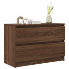 Mueble de TV marrón roble 80x35x54 cm madera de ingeniería