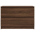 Mueble de TV marrón roble 80x35x54 cm madera de ingeniería