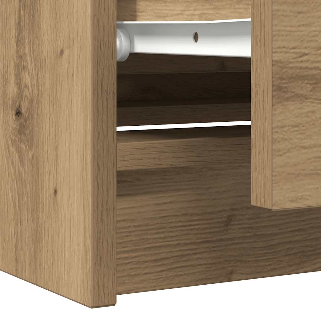 Mueble para TV madera de ingeniería roble artisan 100x35x54 cm