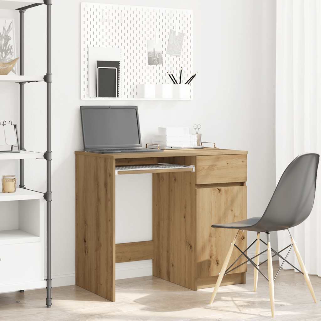 Escritorio blanco 120x42x76 cm madera de ingeniería