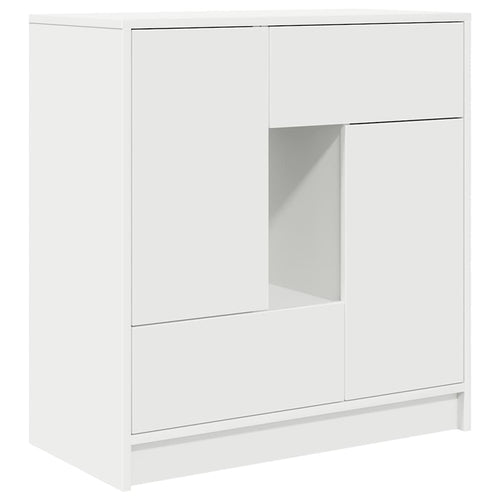 Aparador com gavetas e portas branco 70,5x34x74,5 cm