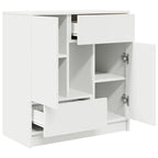 Aparador con cajones y puertas blanco 70,5x34x74,5 cm