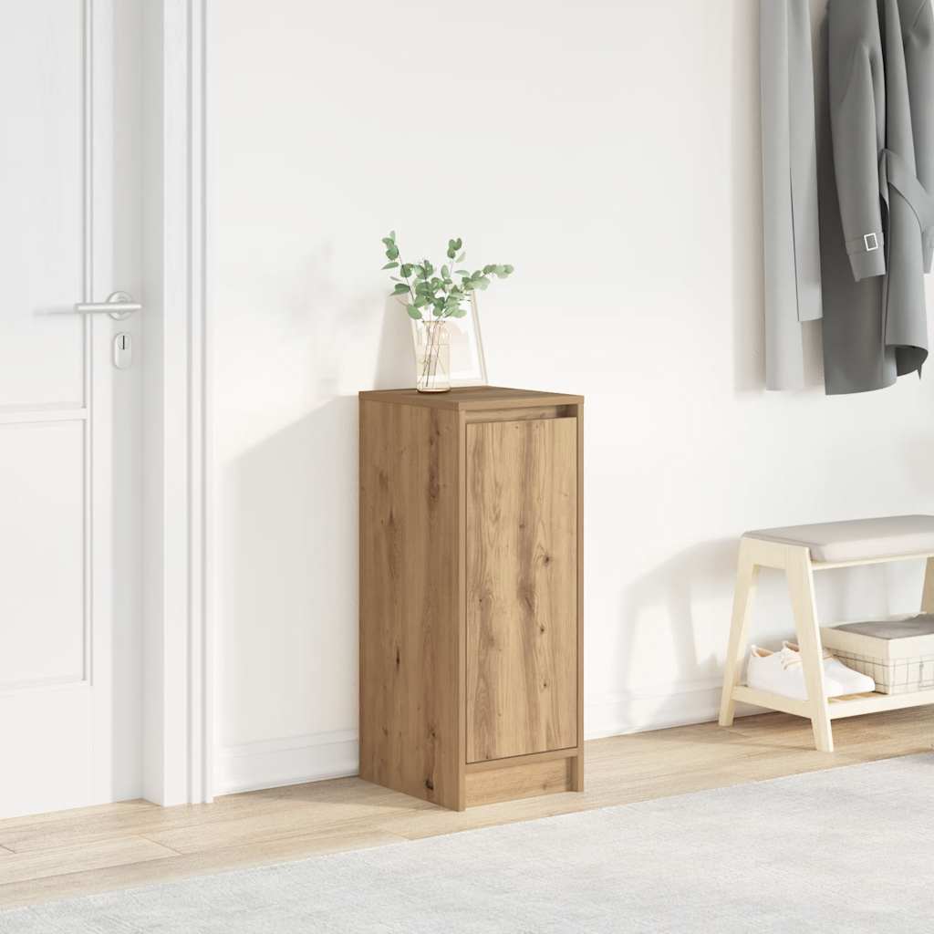 Muebles zapateros 2 uds contrachapada blanco 27,5x27x102 cm