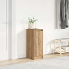 Muebles zapateros 2 uds contrachapada blanco 27,5x27x102 cm