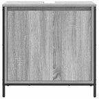 Mueble de baño con lavabo gris Sonoma 60x34,5x60 cm
