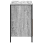Mueble de baño con lavabo gris Sonoma 60x34,5x60 cm