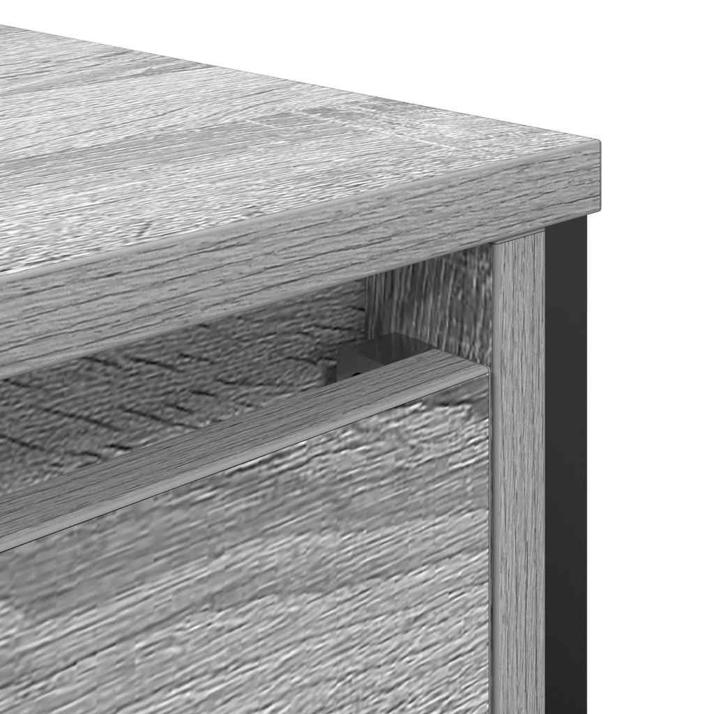 Mueble de baño con lavabo gris Sonoma 60x34,5x60 cm