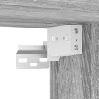 Mueble de baño de pared con espejo gris Sonoma 50x21x60 cm