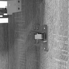 Mueble de baño de pared con espejo gris Sonoma 50x21x60 cm