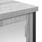 Mueble de baño de pared con espejo gris Sonoma 50x21x60 cm