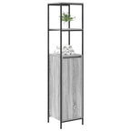 Mueble de baño con estantes gris Sonoma 36x35x165 cm