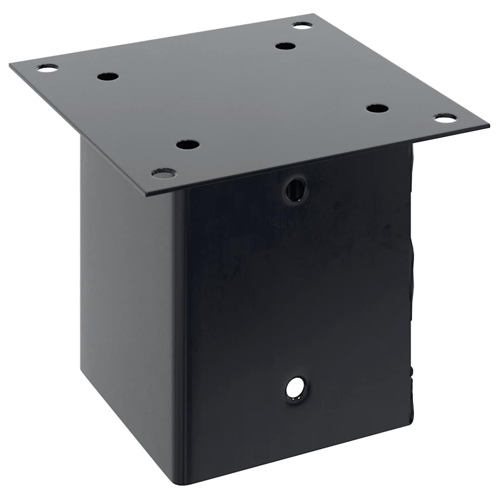 Bases para postes cuadradas 12 uds. Antracita 101x101 mm