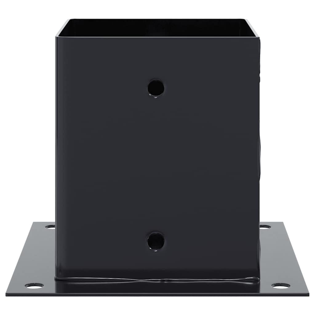 Bases para postes cuadradas 12 uds. Antracita 101x101 mm
