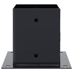 Bases para postes cuadradas 12 uds. Antracita 101x101 mm