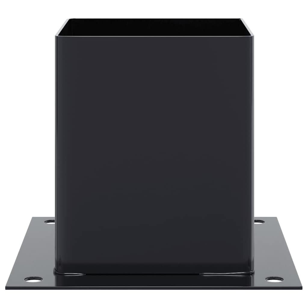 Bases para postes cuadradas 12 uds. Antracita 101x101 mm