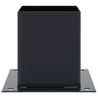 Bases para postes cuadradas 12 uds. Antracita 101x101 mm