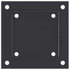 Bases para postes cuadradas 12 uds. Antracita 101x101 mm